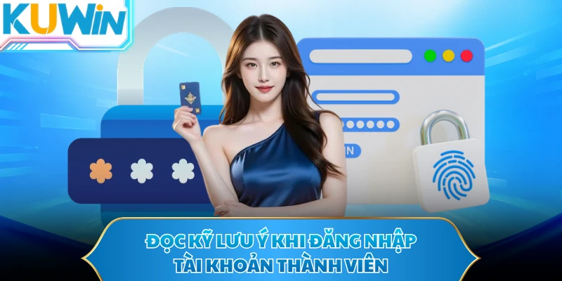 Đọc kỹ lưu ý khi đăng nhập tài khoản thành viên